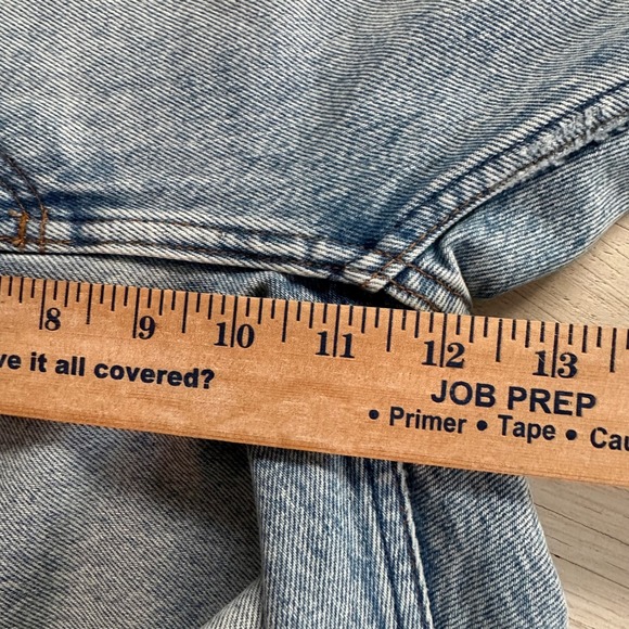 Monki Kimomo High Relaxed Light Wash Denim Jeans Womens Size 27 Mom Skater - Picture 8 of 11